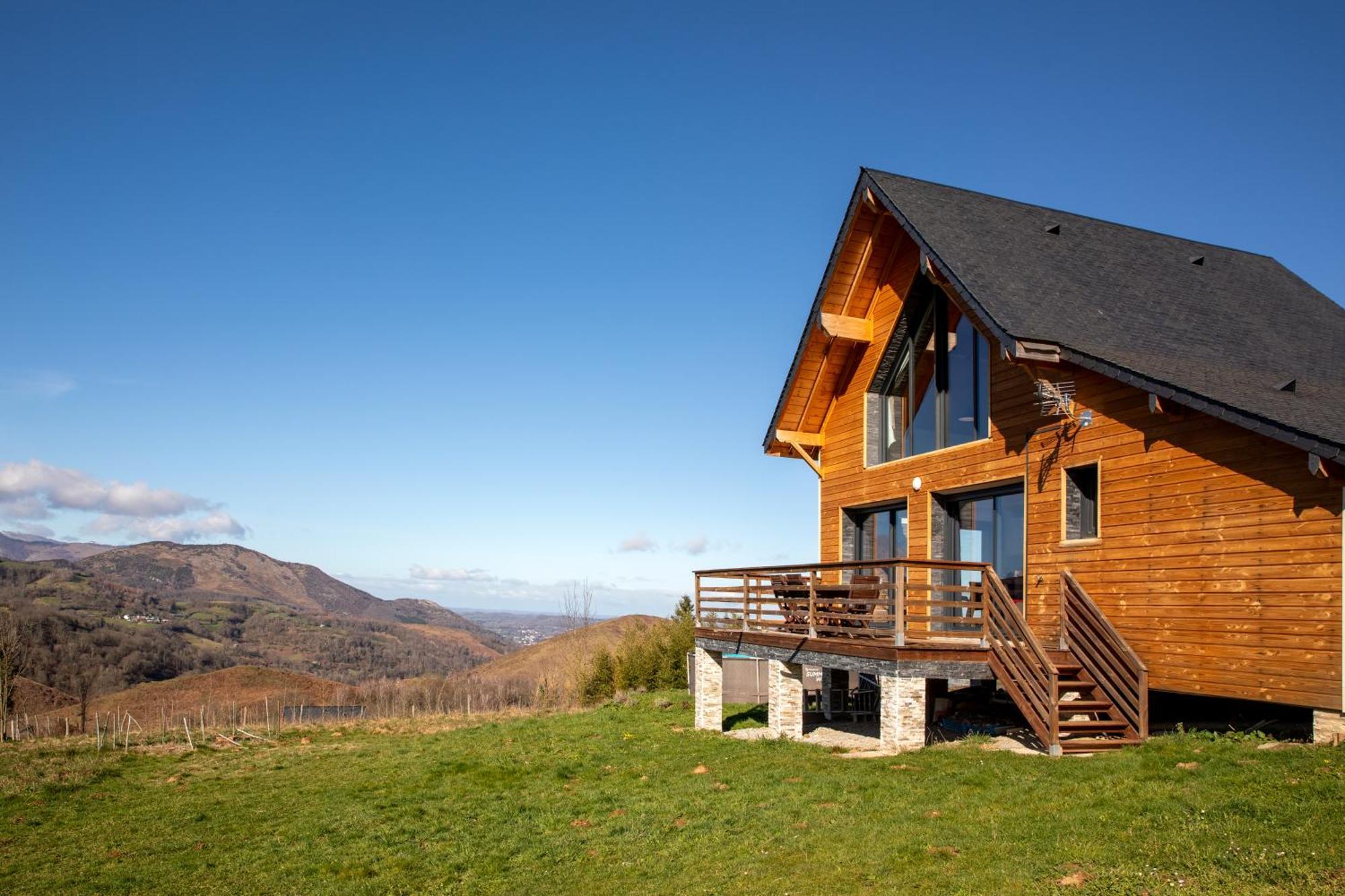 Chalet Dans Les Hautes- Pyrenees Entre Lourdes Et Bagneres Calme Et Vue Magnifique Arrodets-ez-Angles Exterior foto